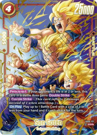 Son Goten Super Alternate Art FB08-121 Saiyan's Pride Fusion World card