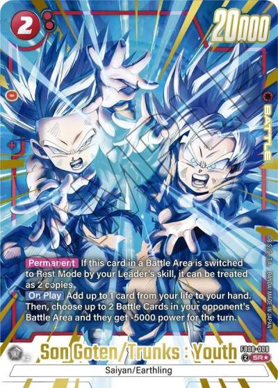 Son Goten Trunks Youth Alternate Art FB08-009 Saiyan's Pride Fusion World card