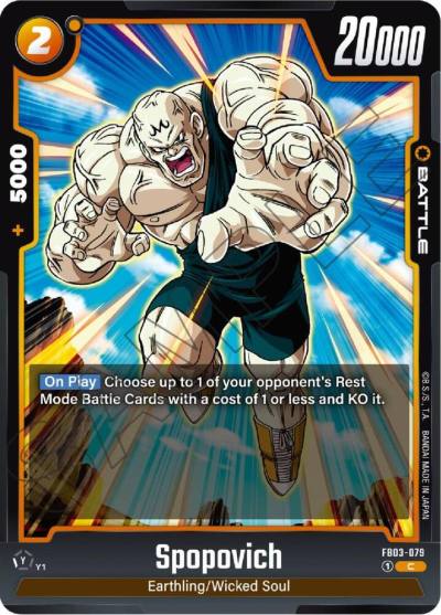 Spopovich FB03-079 Raging Roar Fusion World card