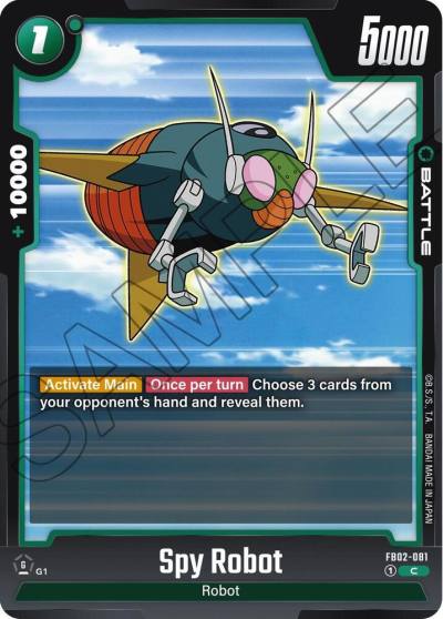 Spy Robot FB02-081 Blazing Aura Fusion World card