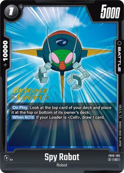 Spy Robot FB10-105 Cross Force Release Event Cards Fusion World card