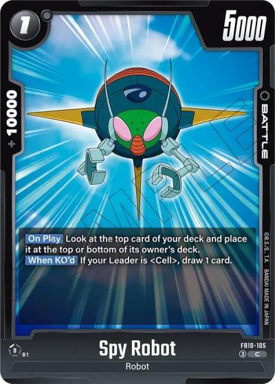 Spy Robot FB10-105 Cross Force Fusion World card