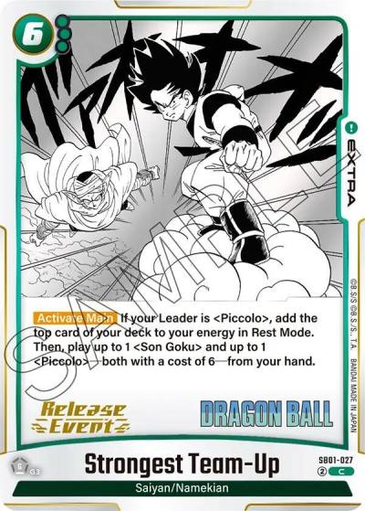 Strongest Team Up SB01-027 Manga Booster 01 Release Event Cards Fusion World card