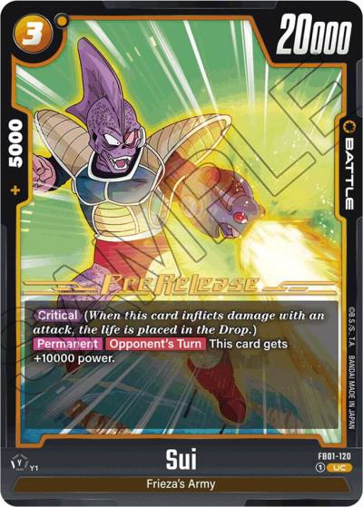 Sui FB01-120 Awakened Pulse Pre-Release Cards Fusion World card