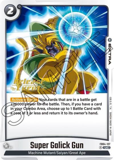 Super Galick Gun FB04-127 Ultra Limit Release Event Cards Fusion World card