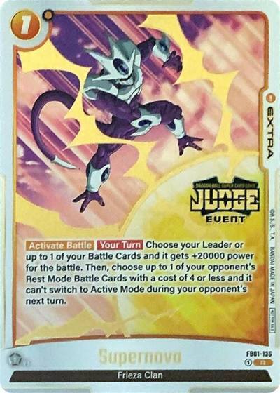 Supernova Judge Pack Event Judge 01 FB01-136 Tournament and Championship Promos Fusion World card