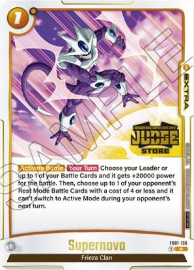 Supernova Judge Pack Store Judge 01 FB01-136 Tournament and Championship Promos Fusion World card