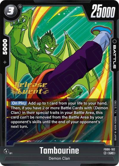 Tambourine FB06-102 Rivals Clash Release Event Cards Fusion World card
