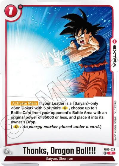 Thanks Dragon Ball FB10-023 Cross Force Fusion World card