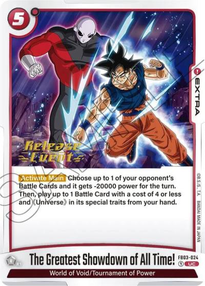 The Greatest Showdown of All Time FB03-024 Raging Roar Release Event Cards Fusion World card
