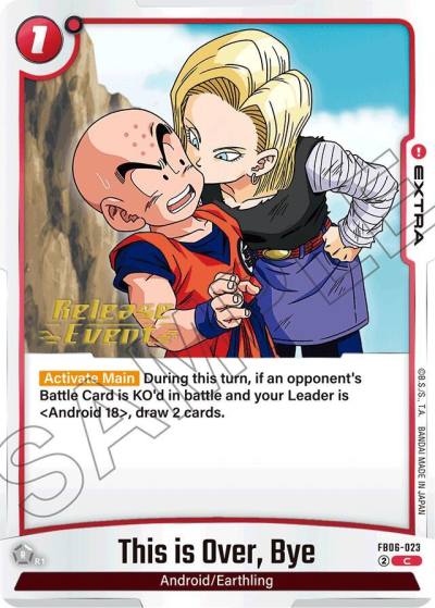 This is Over Bye FB06-023 Rivals Clash Release Event Cards Fusion World card