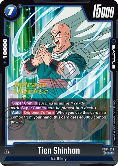 Tien Shinhan FB04-039 Ultra Limit Release Event Cards Fusion World card