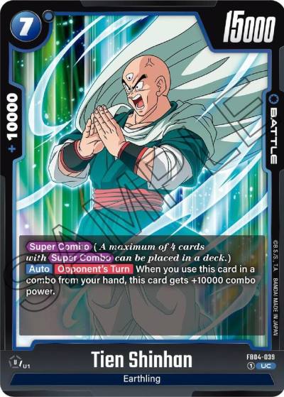 Tien Shinhan FB04-039 Ultra Limit Fusion World card