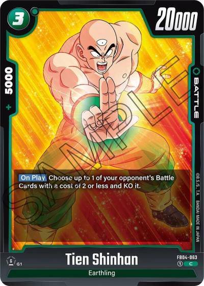 Tien Shinhan FB04-063 Ultra Limit Fusion World card