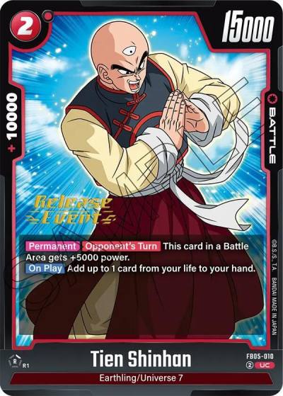Tien Shinhan FB05-010 New Adventure Release Event Cards Fusion World card