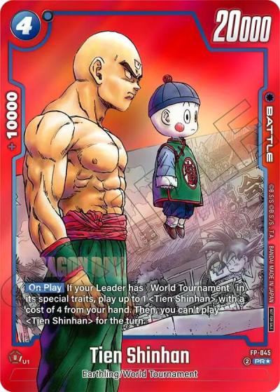 Tien Shinhan Limited Pack MANGA Version 01 FP-045 Tournament and Championship Promos Fusion World card