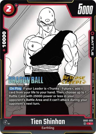 Tien Shinhan SB02-009 Manga Booster 02 Release Event Cards Fusion World card