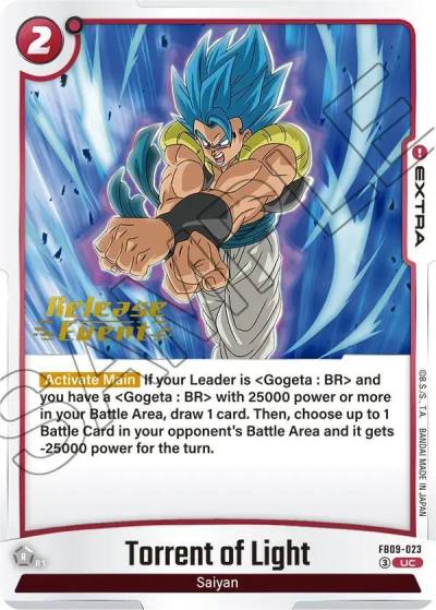 Torrent of Light FB09-023 Dual Evolution Release Event Cards Fusion World card