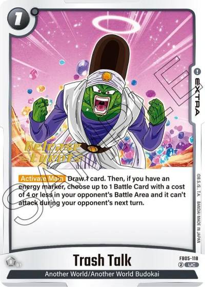 Trash Talk FB05-118 New Adventure Release Event Cards Fusion World card