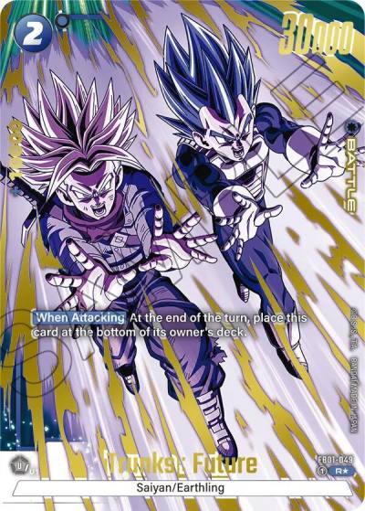 Trunks Future Alternate Art FB01-049 Awakened Pulse Alternate Art Reprints Fusion World card