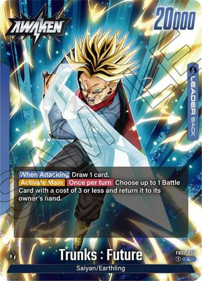 Trunks Future FB01-036 Awakened Pulse Fusion World card