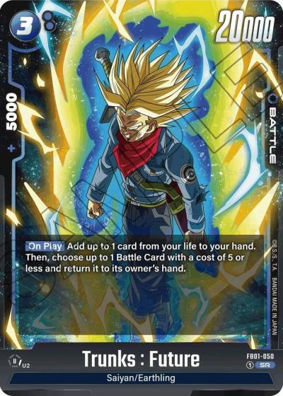 Trunks Future FB01-050 Awakened Pulse Fusion World card
