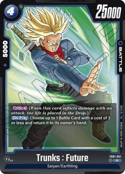 Trunks Future FB01-051 Awakened Pulse Fusion World card