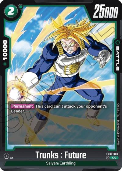 Trunks Future FB01-093 Awakened Pulse Fusion World card