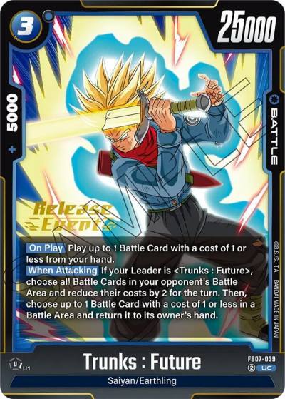 Trunks Future FB07-039 Wish For Shenron Release Event Cards Fusion World card