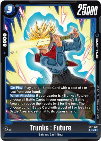 Trunks Future FB07-039 Wish For Shenron Fusion World card