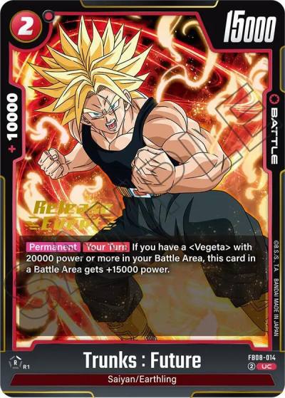 Trunks Future FB08-014 Saiyan's Pride Release Event Cards Fusion World card