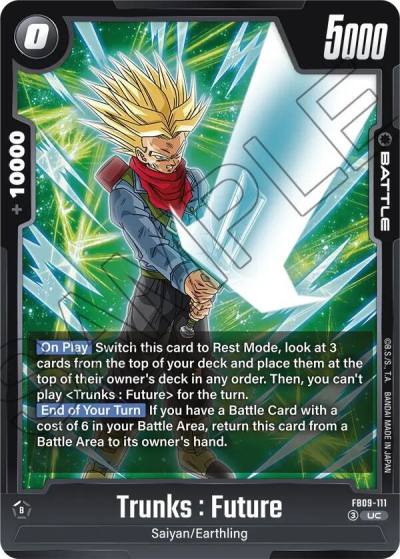 Trunks Future FB09-111 Dual Evolution Fusion World card