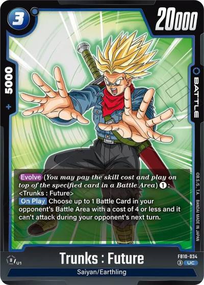 Trunks Future FB10-034 Cross Force Fusion World card