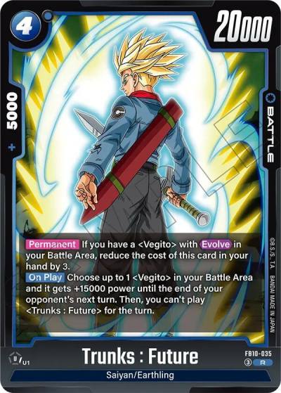 Trunks Future FB10-035 Cross Force Fusion World card