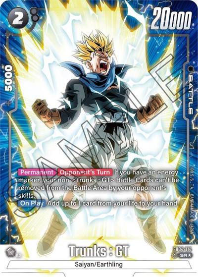 Trunks GT Alternate Art FB04-114 Ultra Limit Fusion World card