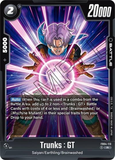 Trunks GT FB04-113 Ultra Limit Fusion World card