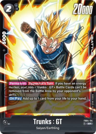 Trunks GT FB04-114 Ultra Limit Fusion World card