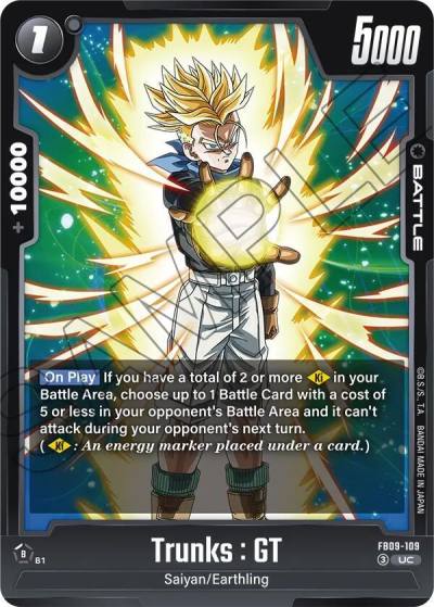 Trunks GT FB09-109 Dual Evolution Fusion World card