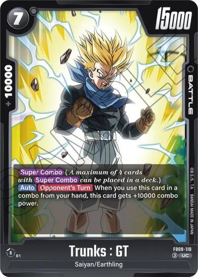 Trunks GT FB09-110 Dual Evolution Fusion World card