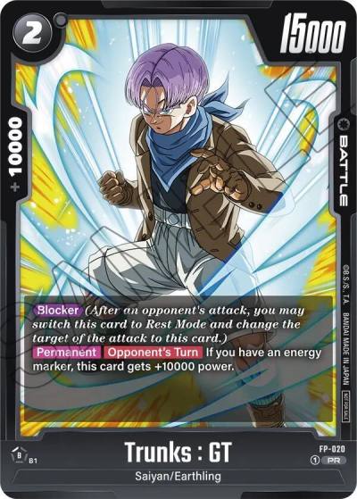 Trunks GT FP-020 Fusion World Promotion Cards and Packs Fusion World card