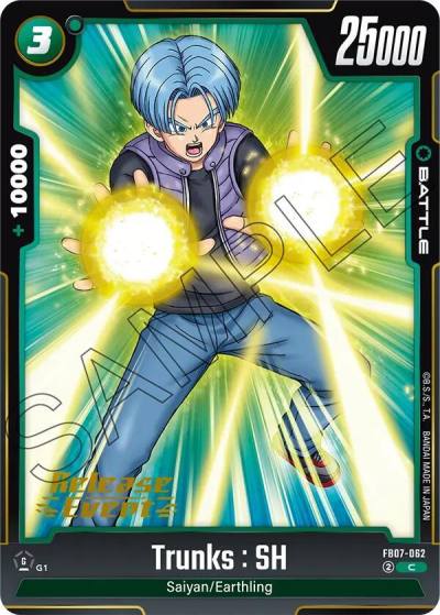 Trunks SH FB07-062 Wish For Shenron Release Event Cards Fusion World card