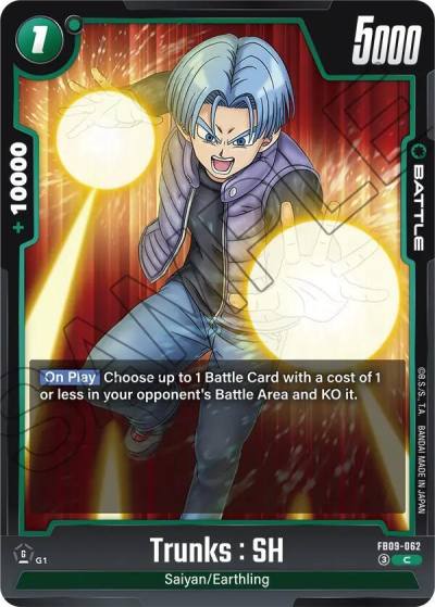 Trunks SH FB09-062 Dual Evolution Fusion World card