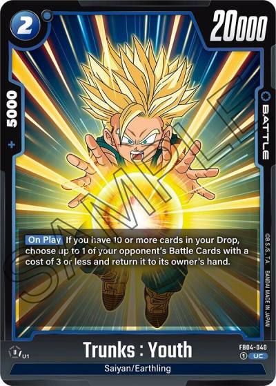 Trunks Youth FB04-040 Ultra Limit Fusion World card