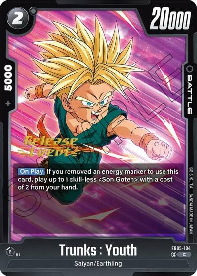 Trunks Youth FB05-104 New Adventure Release Event Cards Fusion World card