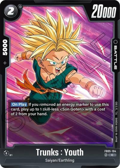 Trunks Youth FB05-104 New Adventure Fusion World card