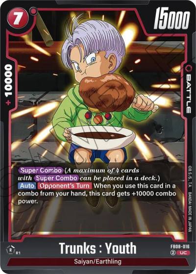 Trunks Youth FB08-016 Saiyan's Pride Fusion World card