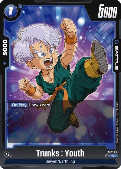 Trunks Youth FS02-08 Starter Deck 2: Vegeta Fusion World card