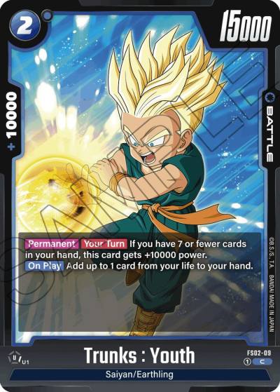 Trunks Youth FS02-09 Starter Deck 2: Vegeta Fusion World card