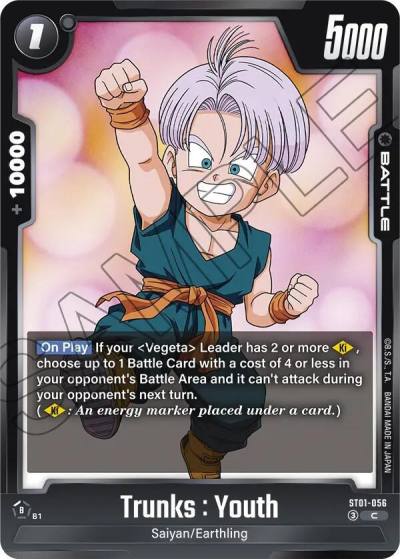 Trunks Youth ST01-056 Story Booster 01 Fusion World card