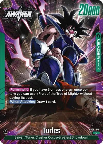 Turles FB08-049 Saiyan's Pride Fusion World card